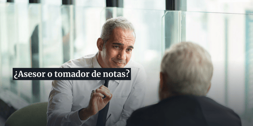 ¿Asesores financieros o simples tomadores de notas?